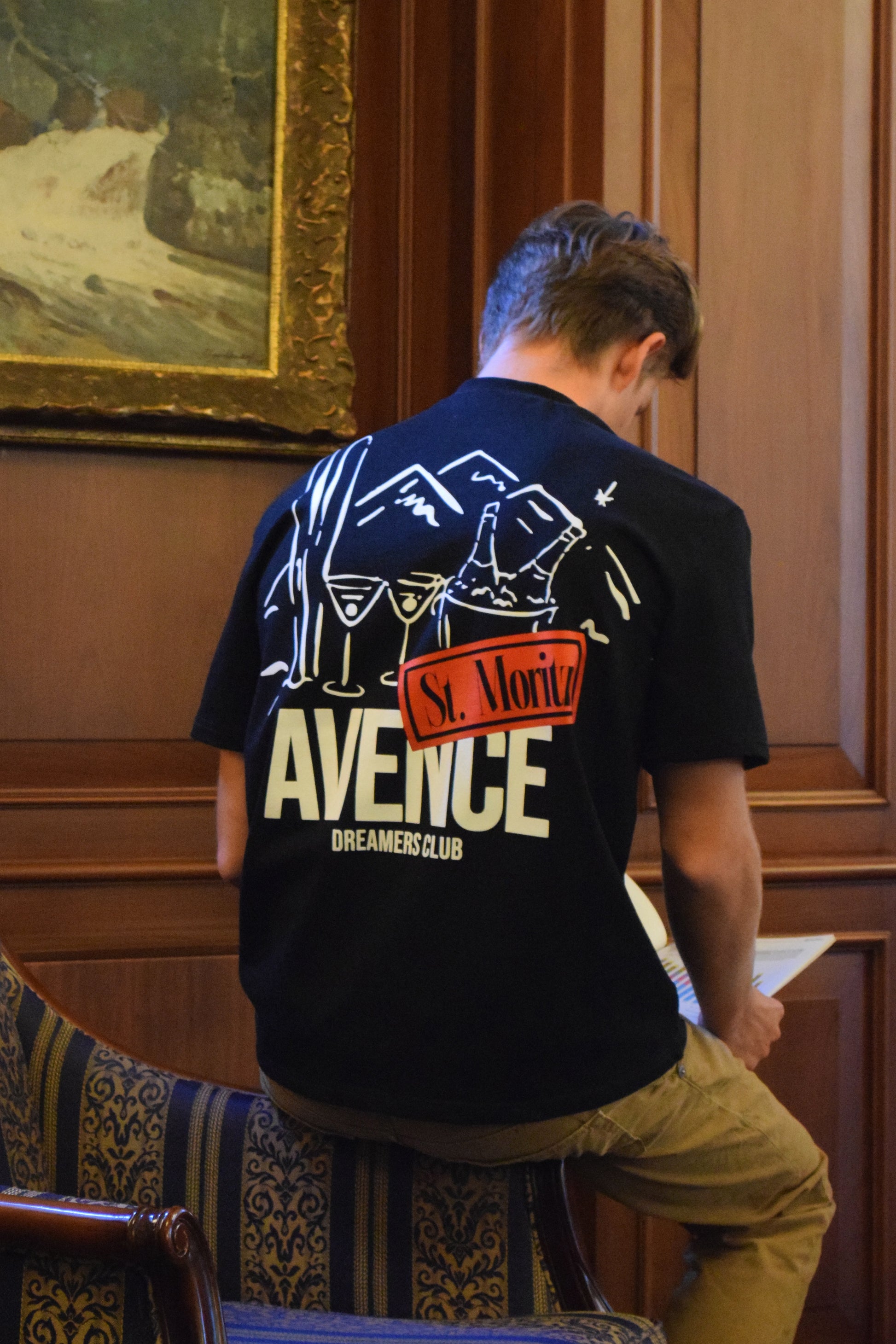 St. Moritz Dreamers Tee - Black