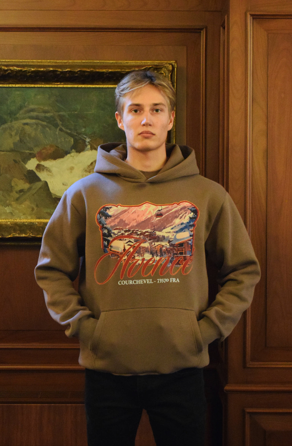 Courchevel Hoodie – Chocolate