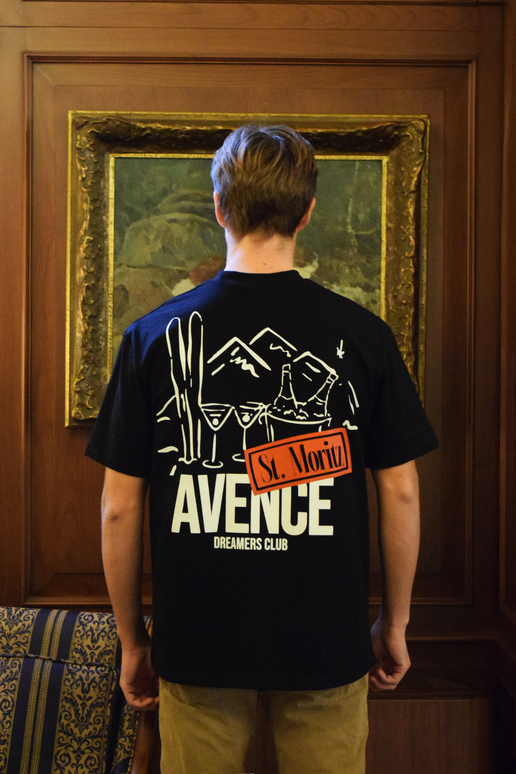 St. Moritz Dreamers Tee - Black