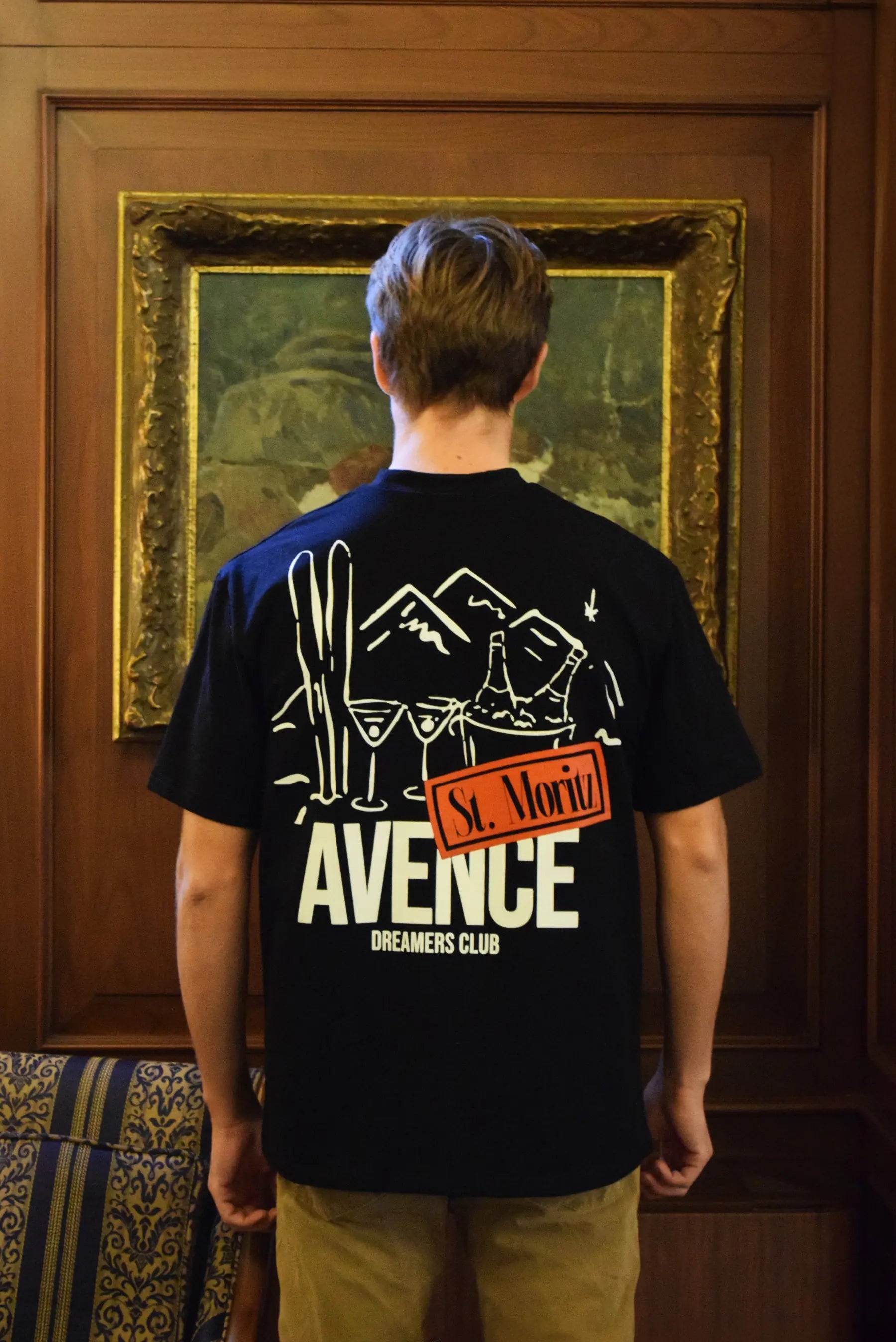 St. Moritz Dreamers Tee - Black