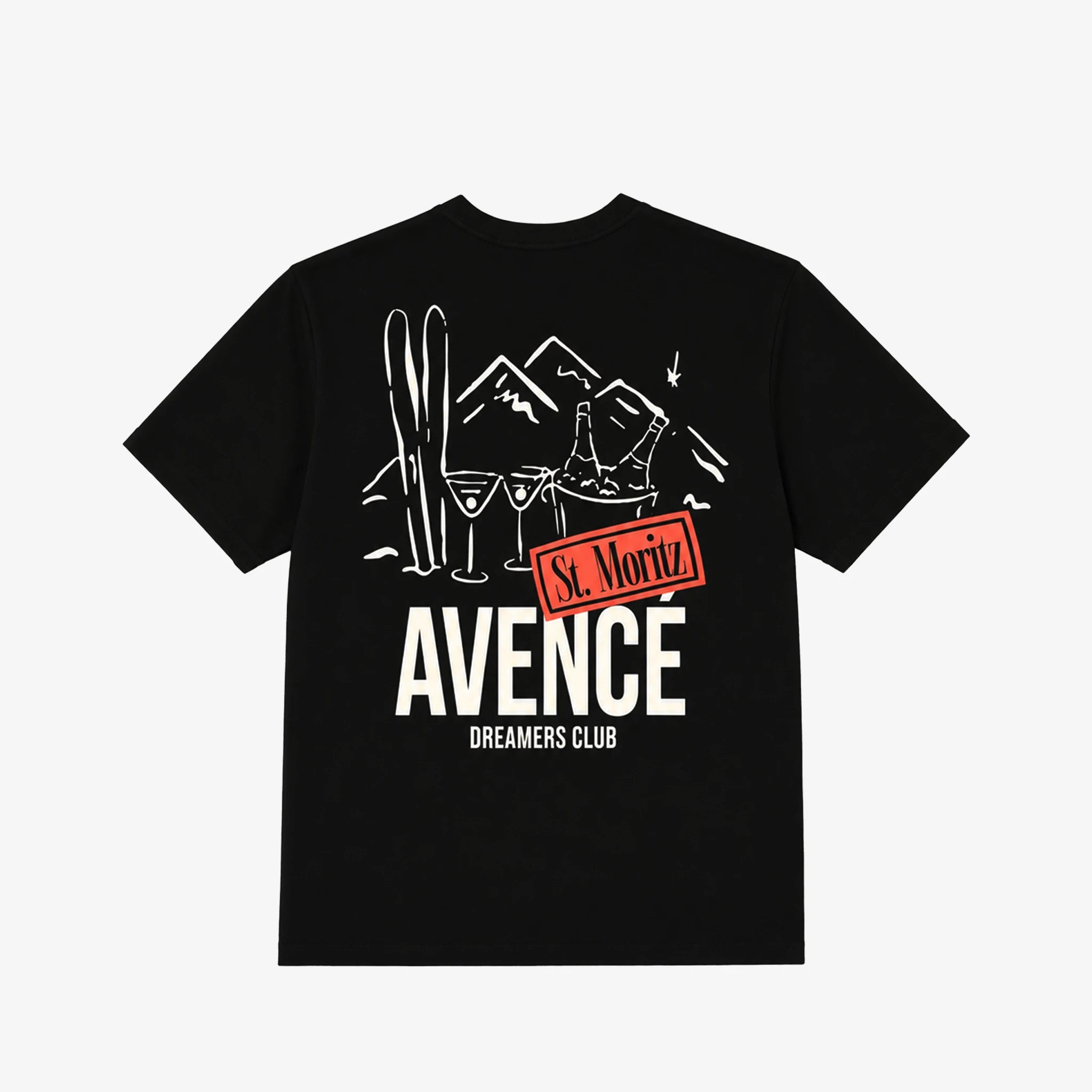 St. Moritz Dreamers Tee - Black