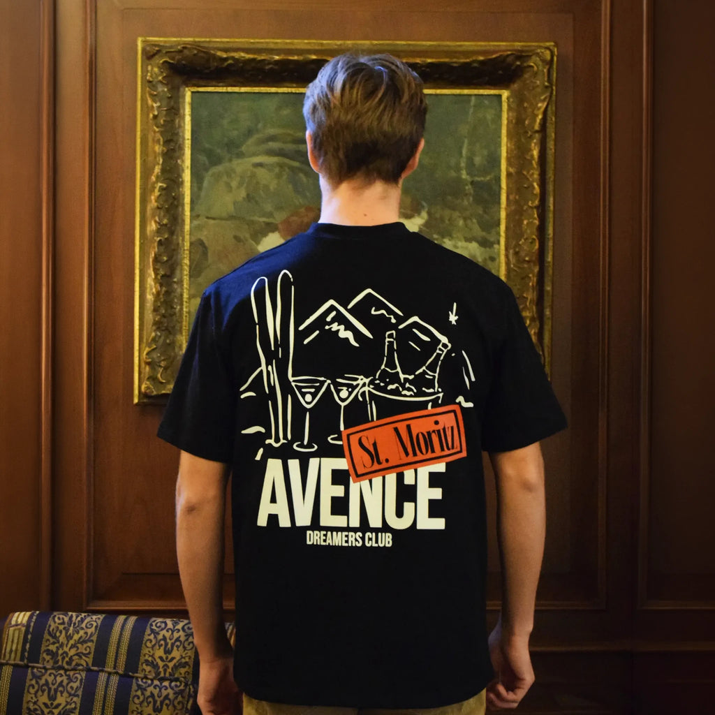 St. Moritz Dreamers Tee - Black